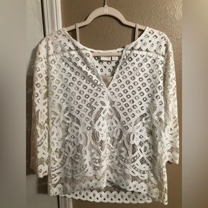 Chicos White Lace Blouse